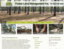 Tablet Screenshot of forestlandmanagementinc.com